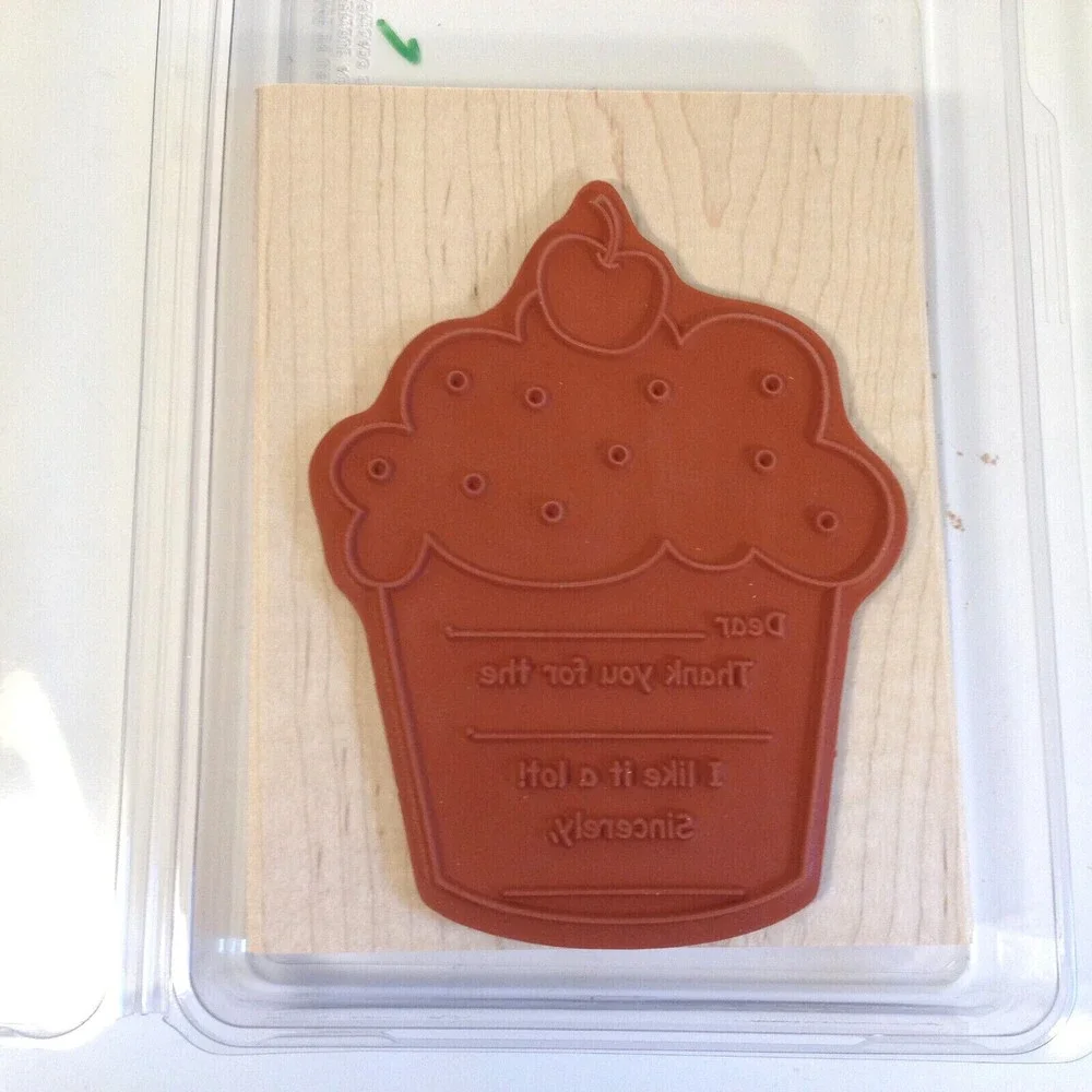 Stampin’ Up!  Simple Birthday Thanks Set of 1 Tag New Open Box #111546 Mounted